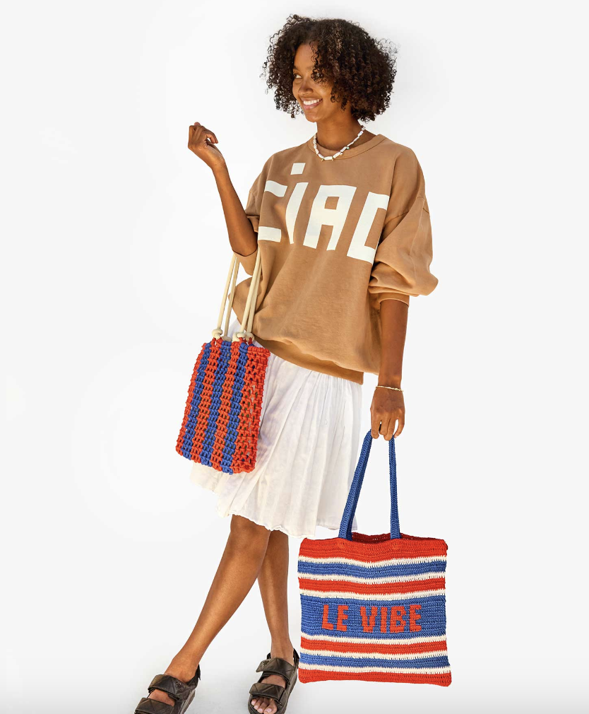 Clare V : Michel : Cobalt & Bright Poppy Le Vibe — ALCHEMY MARIN